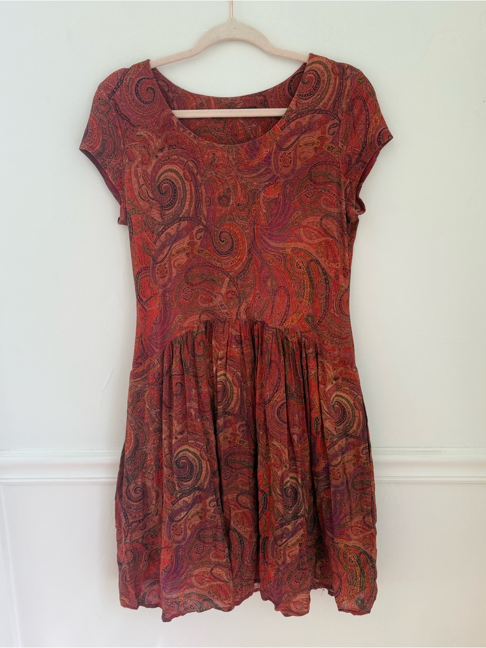 Peruvian Connection Paisley Boho Babydoll Dress - Picture 14 of 16